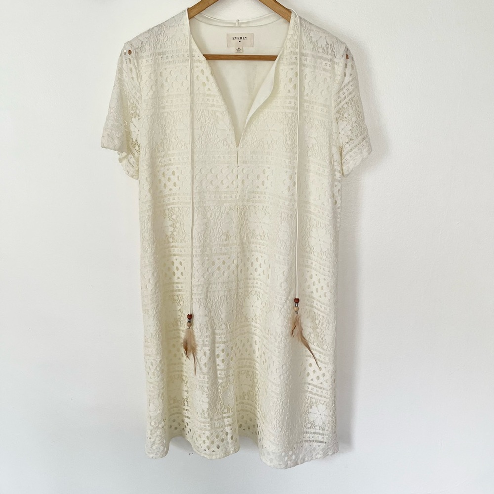 Everly Cream Lace Dress